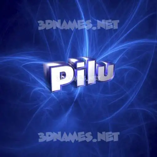 pilu in Plasma style - 3D name wallpaper pilu in Plasma style - 3D name wallpaper