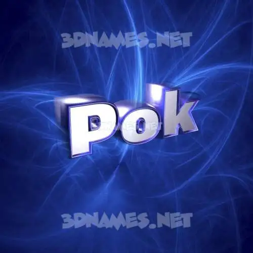 pok in Plasma style - 3D name wallpaper pok in Plasma style - 3D name wallpaper