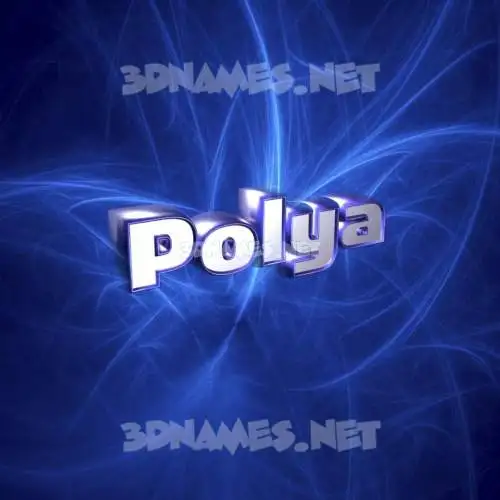 polya in Plasma style - 3D name wallpaper polya in Plasma style - 3D name wallpaper