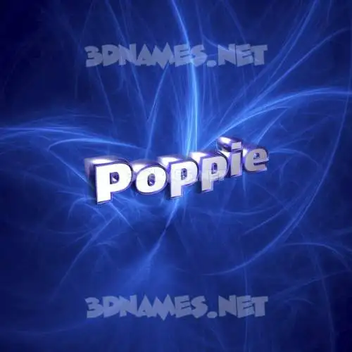 poppie in Plasma style - 3D name wallpaper poppie in Plasma style - 3D name wallpaper