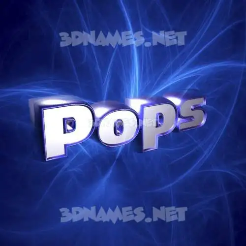 pops in Plasma style - 3D name wallpaper pops in Plasma style - 3D name wallpaper