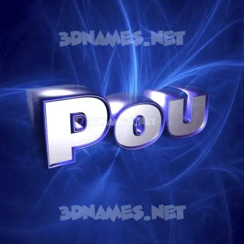 pou in Plasma style - 3D name wallpaper pou in Plasma style - 3D name wallpaper