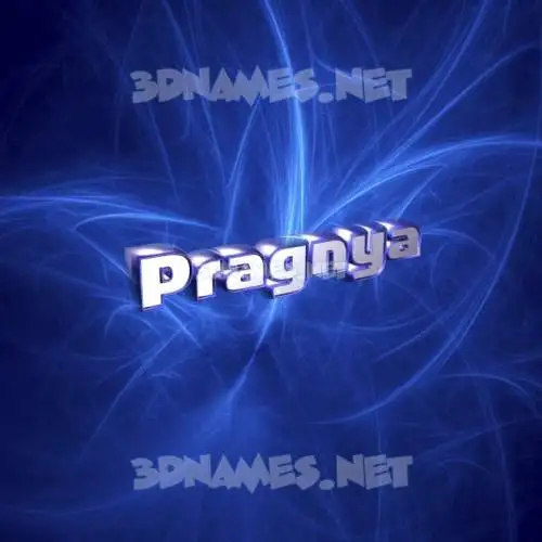 pragnya in Plasma style - 3D name wallpaper