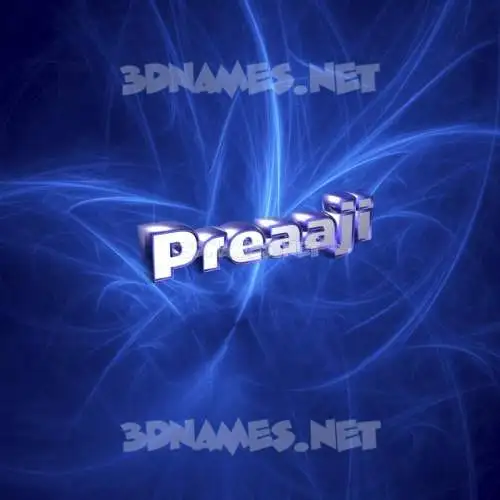 preaaji in Plasma style - 3D name wallpaper preaaji in Plasma style - 3D name wallpaper