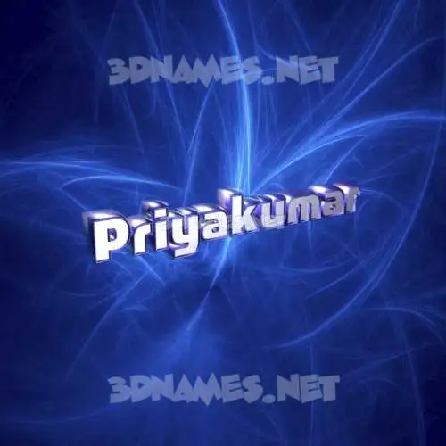 priyakumar in Plasma style - 3D name wallpaper
