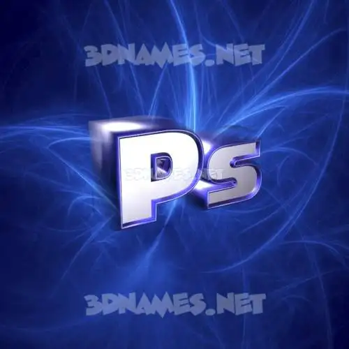 ps in Plasma style - 3D name wallpaper