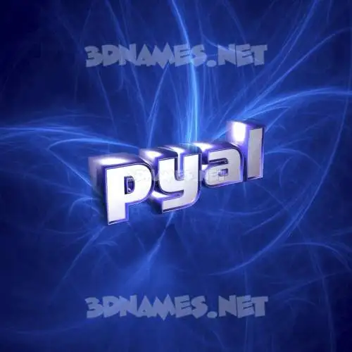pyal in Plasma style - 3D name wallpaper
