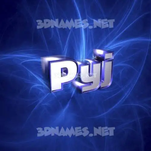 pyj in Plasma style - 3D name wallpaper pyj in Plasma style - 3D name wallpaper