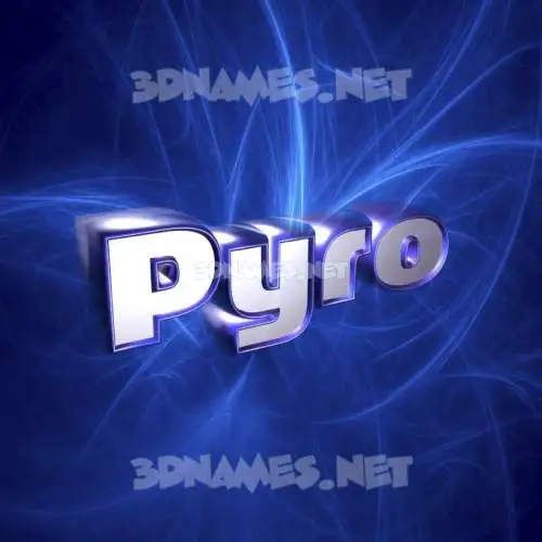 pyro in Plasma style - 3D name wallpaper pyro in Plasma style - 3D name wallpaper