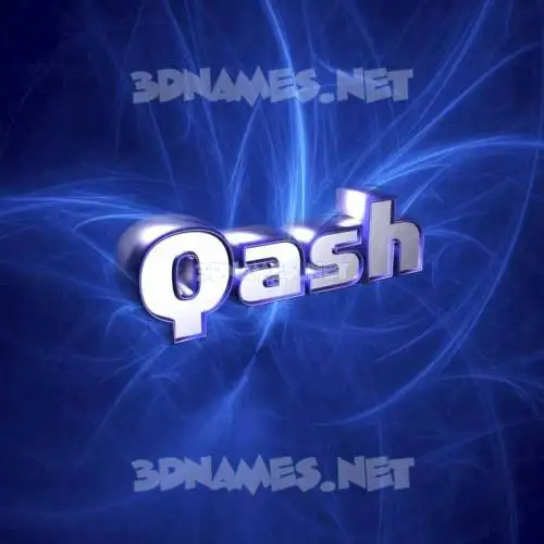 qash in Plasma style - 3D name wallpaper qash in Plasma style - 3D name wallpaper