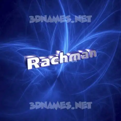 rachman in Plasma style - 3D name wallpaper rachman in Plasma style - 3D name wallpaper