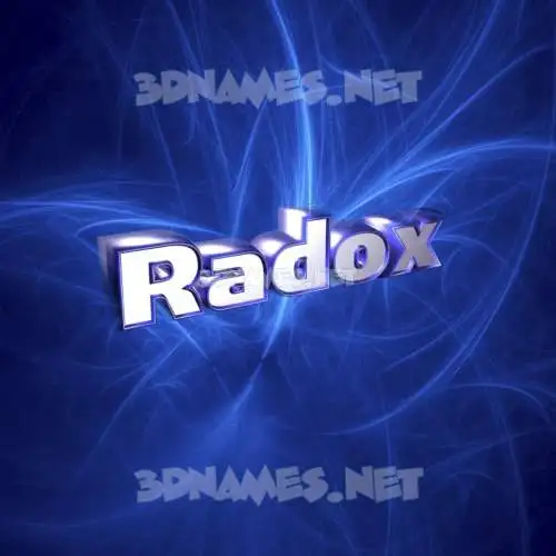 radox in Plasma style - 3D name wallpaper radox in Plasma style - 3D name wallpaper