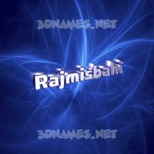 rajmisbahi in Plasma style - 3D name wallpaper