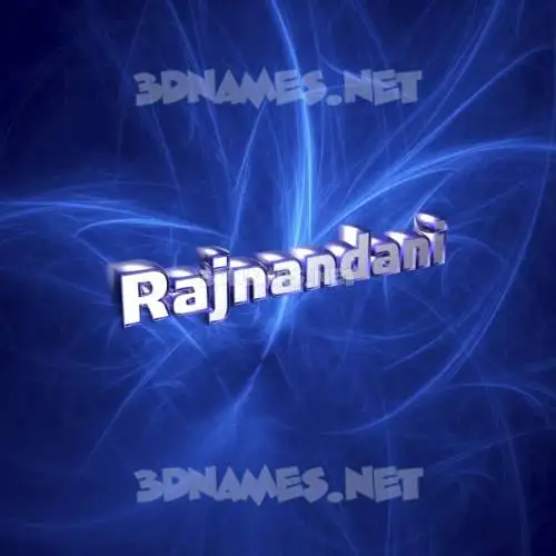rajnandani in Plasma style - 3D name wallpaper