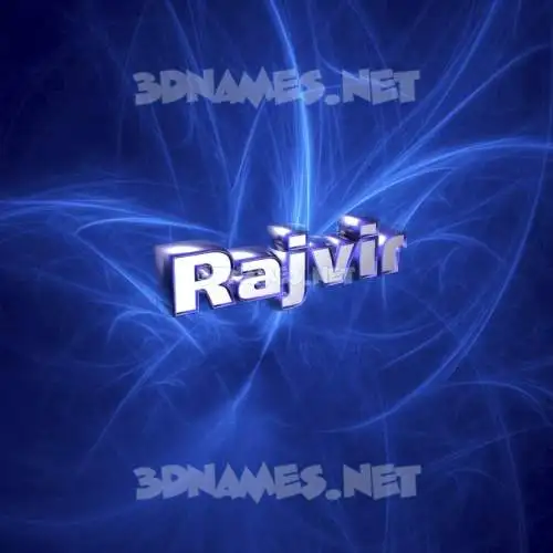 rajvir in Plasma style - 3D name wallpaper