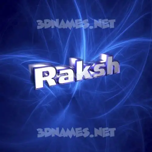 raksh in Plasma style - 3D name wallpaper raksh in Plasma style - 3D name wallpaper
