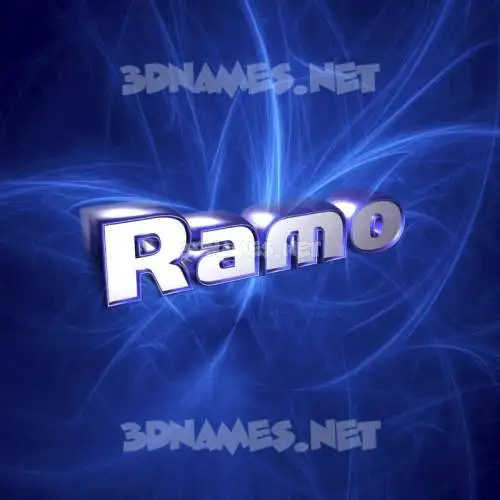 ramo in Plasma style - 3D name wallpaper
