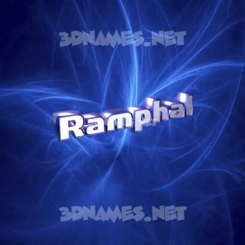 ramphal in Plasma style - 3D name wallpaper ramphal in Plasma style - 3D name wallpaper