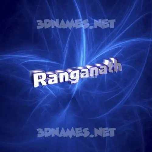 ranganath in Plasma style - 3D name wallpaper