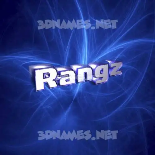 rangz in Plasma style - 3D name wallpaper rangz in Plasma style - 3D name wallpaper