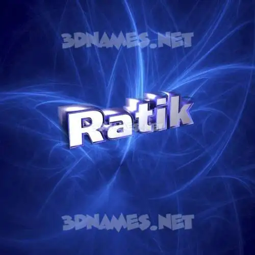 ratik in Plasma style - 3D name wallpaper