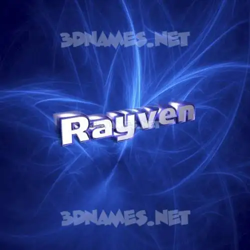 rayven in Plasma style - 3D name wallpaper