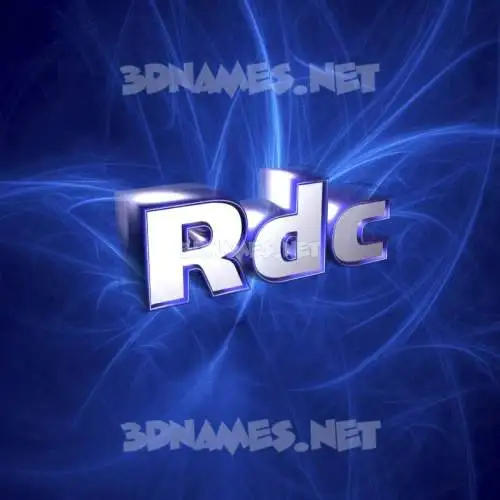 rdc in Plasma style - 3D name wallpaper