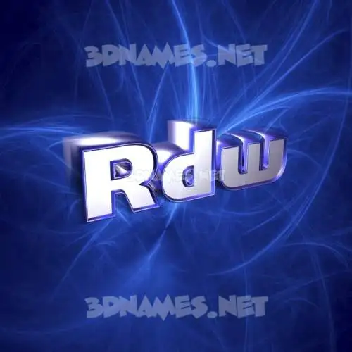 rdw in Plasma style - 3D name wallpaper rdw in Plasma style - 3D name wallpaper