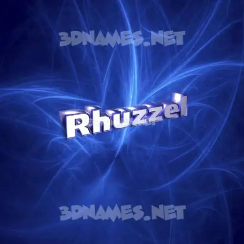 rhuzzel in Plasma style - 3D name wallpaper rhuzzel in Plasma style - 3D name wallpaper