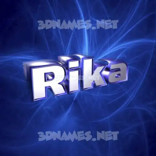 rika in Plasma style - 3D name wallpaper rika in Plasma style - 3D name wallpaper