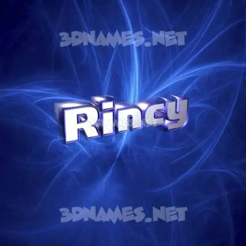 rincy in Plasma style - 3D name wallpaper rincy in Plasma style - 3D name wallpaper