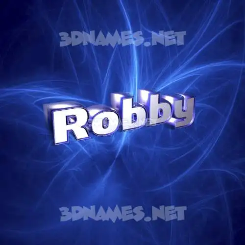 robby in Plasma style - 3D name wallpaper robby in Plasma style - 3D name wallpaper