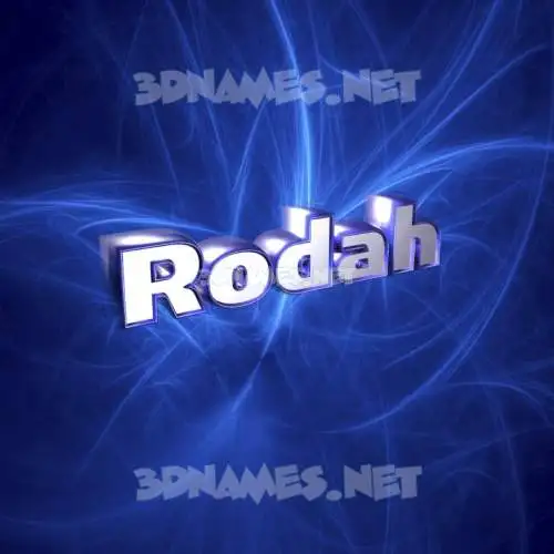 rodah in Plasma style - 3D name wallpaper rodah in Plasma style - 3D name wallpaper