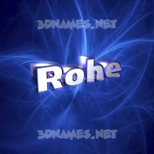 rohe in Plasma style - 3D name wallpaper rohe in Plasma style - 3D name wallpaper