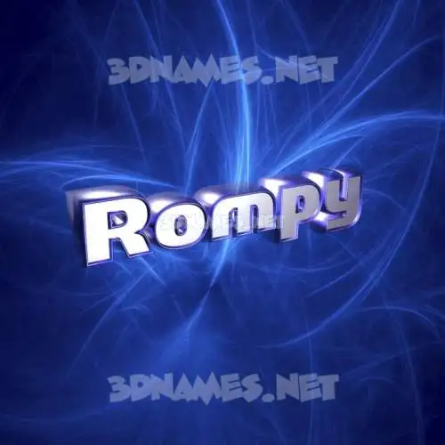 rompy in Plasma style - 3D name wallpaper rompy in Plasma style - 3D name wallpaper