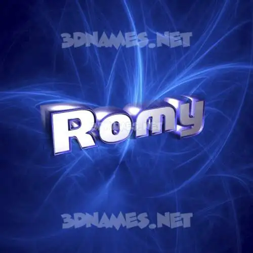 romy in Plasma style - 3D name wallpaper