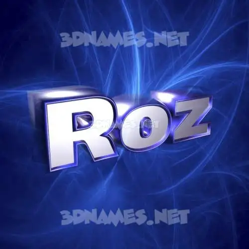 roz in Plasma style - 3D name wallpaper roz in Plasma style - 3D name wallpaper