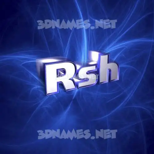 rsh in Plasma style - 3D name wallpaper rsh in Plasma style - 3D name wallpaper