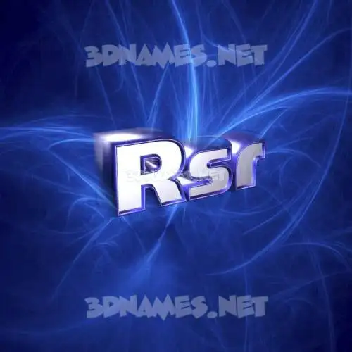 rsr in Plasma style - 3D name wallpaper