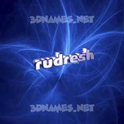 rudresh in Plasma style - 3D name wallpaper rudresh in Plasma style - 3D name wallpaper