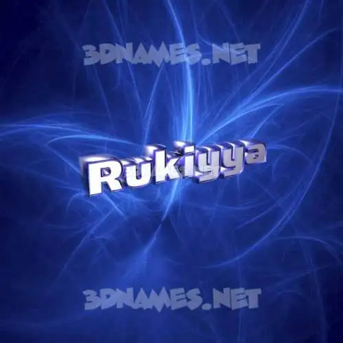 rukiyya in Plasma style - 3D name wallpaper rukiyya in Plasma style - 3D name wallpaper