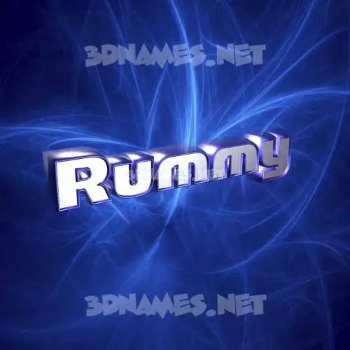 rummy in Plasma style - 3D name wallpaper rummy in Plasma style - 3D name wallpaper