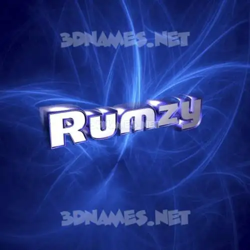 rumzy in Plasma style - 3D name wallpaper rumzy in Plasma style - 3D name wallpaper