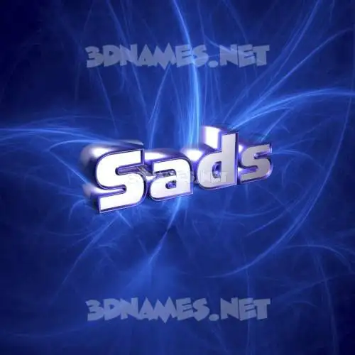 sads in Plasma style - 3D name wallpaper sads in Plasma style - 3D name wallpaper