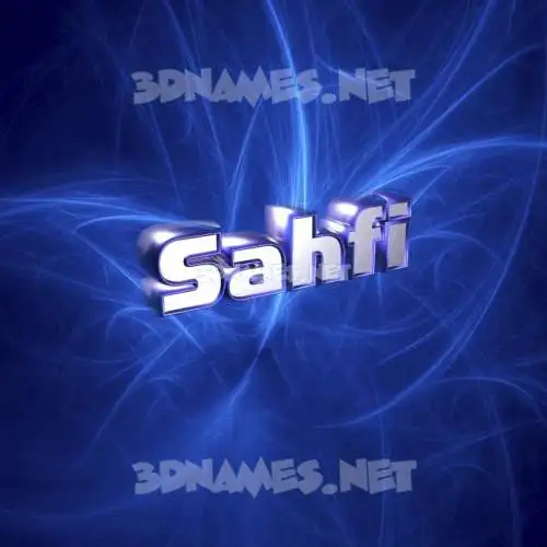 sahfi in Plasma style - 3D name wallpaper sahfi in Plasma style - 3D name wallpaper