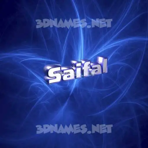saifal in Plasma style - 3D name wallpaper saifal in Plasma style - 3D name wallpaper