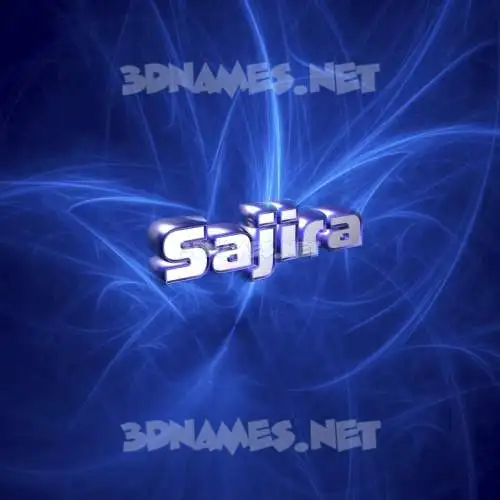 sajira in Plasma style - 3D name wallpaper sajira in Plasma style - 3D name wallpaper