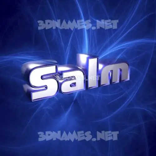 salm in Plasma style - 3D name wallpaper salm in Plasma style - 3D name wallpaper