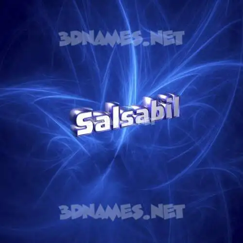 salsabil in Plasma style - 3D name wallpaper