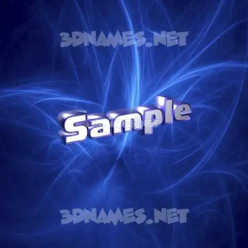 sample in Plasma style - 3D name wallpaper